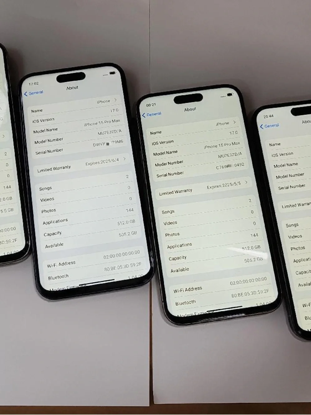 Apple iPhone (All Colors) with Red-Blue Display and White USB-C Cable